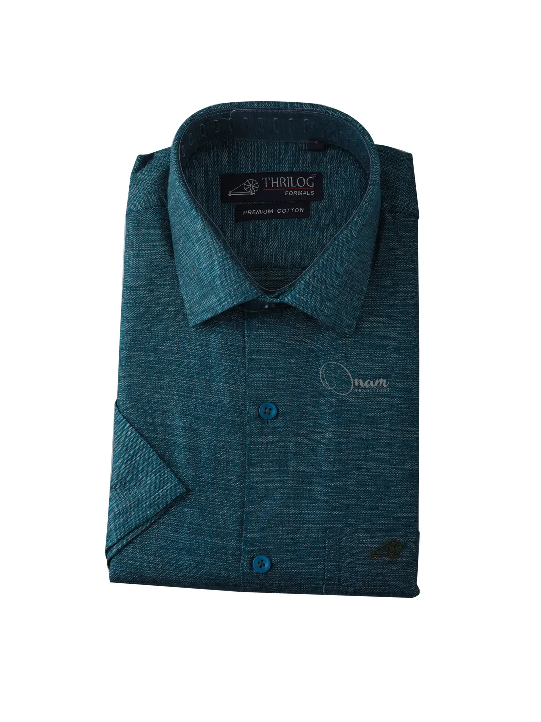 dark firozi colour shirt