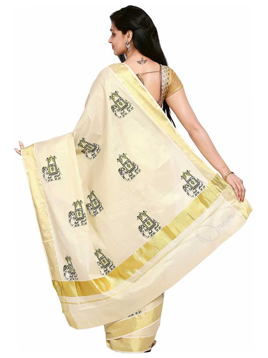 Buy Pure Tissue Silk Saree With Patola Print Hubli | India - Raj Silk Villa