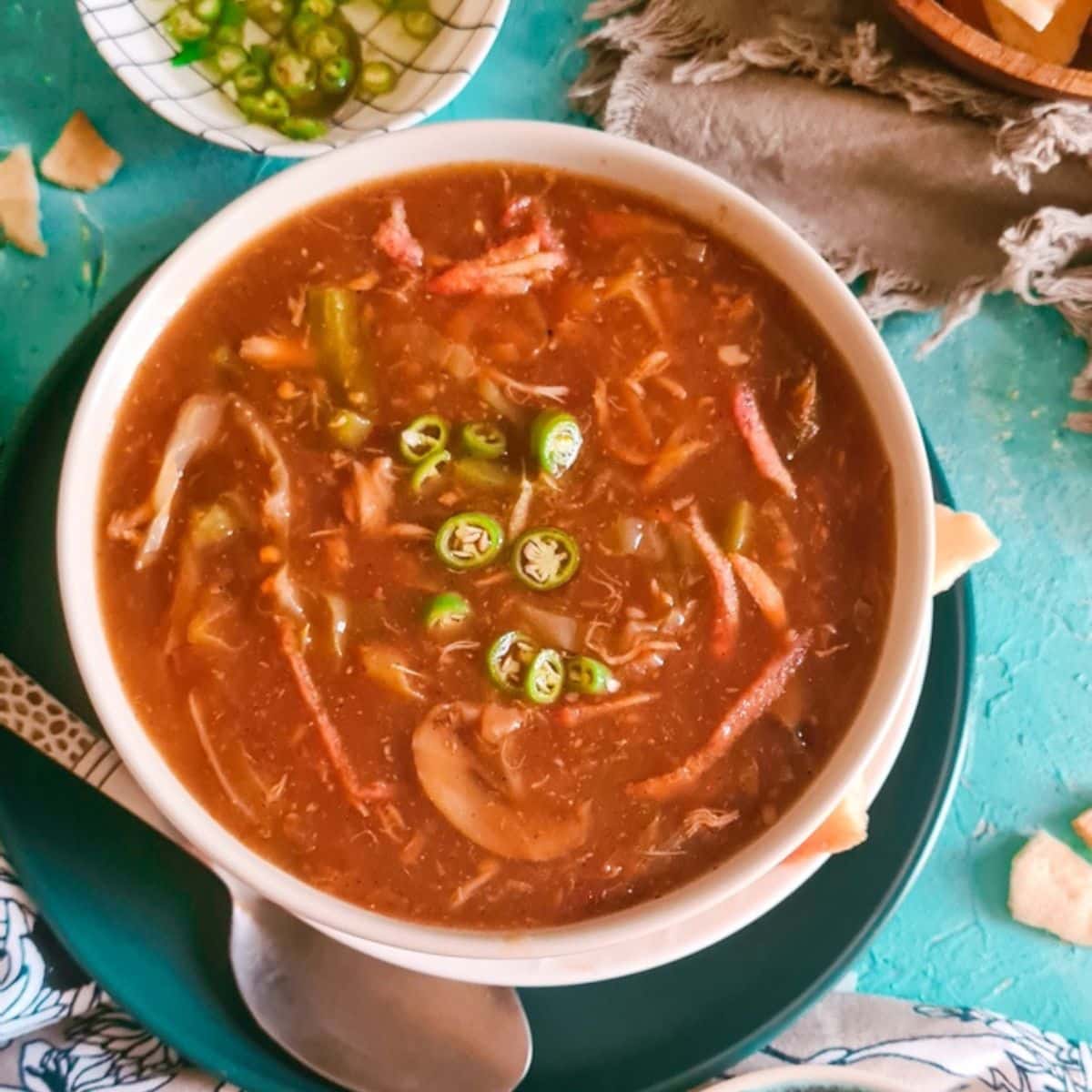 HOT & SOUR CHICKEN SOUP