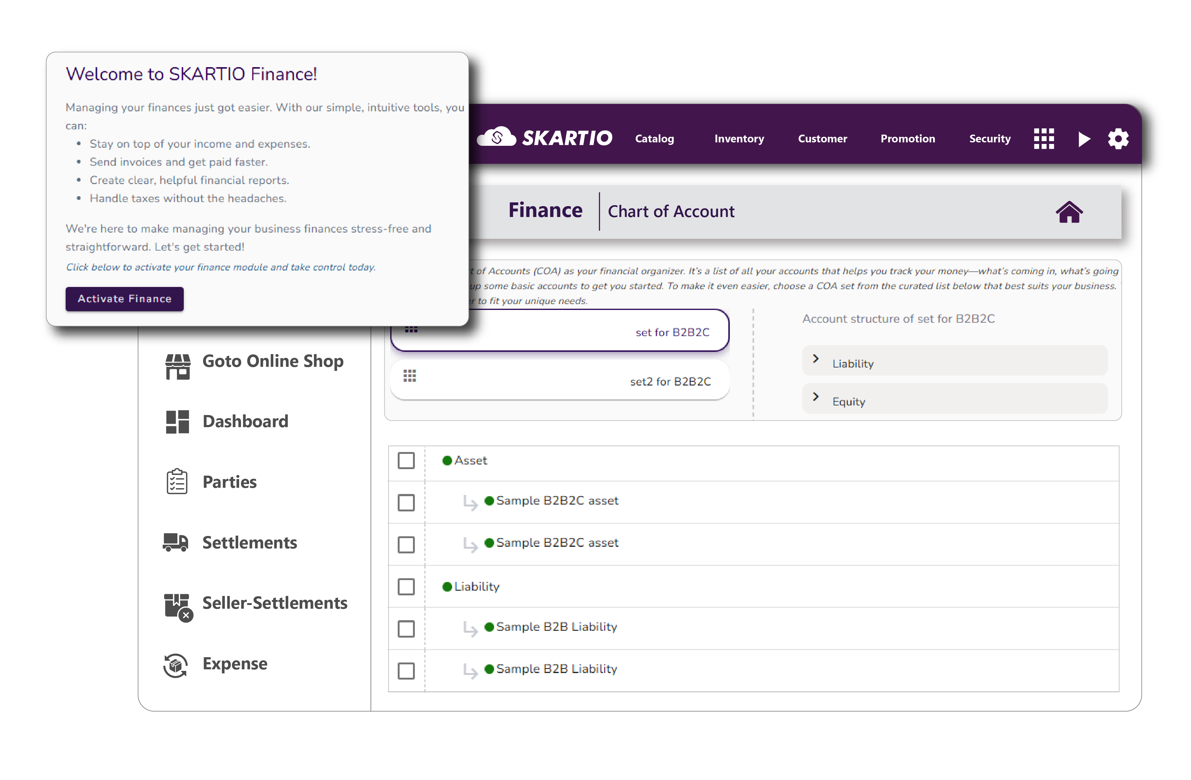 Metrics & KPI’s screen